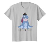 Disney Winnie The Pooh Eeyore Born To Sleep Maglietta, Bambini, Argento, 6 Anni