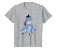 Disney Winnie The Pooh Eeyore Born To Sleep Maglietta, Bambini, Grigio Melange, 12 Anni