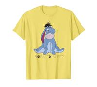 Disney Winnie The Pooh Eeyore Born To Sleep Maglietta, Uomo, Limone, M