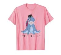 Disney Winnie The Pooh Eeyore Born To Sleep Maglietta, Uomo, Rosa, S