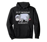 Disney Winnie the Pooh Eeyore "Is it Monday Already?" Funny Felpa con Cappuccio