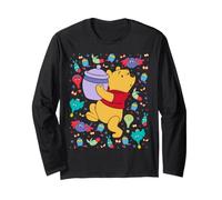 Disney Winnie the Pooh Heffalumps & Woozles Hunny Collage Maglia a Manica