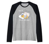 Disney Winnie the Pooh "Just 5 More Minutes" Funny Sleepy Maglia con Maniche Raglan