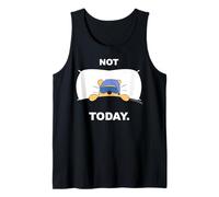 Disney Winnie the Pooh "Not Today" Funny Staying in Bed Canotta