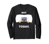 Disney Winnie the Pooh "Not Today" Funny Staying in Bed Maglia a Manica