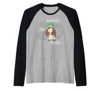Disney Winnie the Pooh Owl "Booked and Busy" Funny Mood Maglia con Maniche Raglan