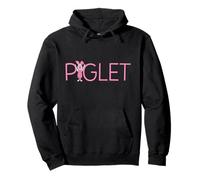 Disney Winnie The Pooh Piglet Classic Lettering Felpa con Cappuccio