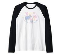 Disney Winnie the Pooh Piglet & Eeyore Easter Egg Spring Maglia con Maniche Raglan