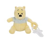 Disney Porta ciuccio Winnie the Pooh in peluche giallo e acqua