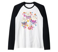 Disney Winnie the Pooh Spring Easter Friendly Flower Faces Maglia con Maniche Raglan