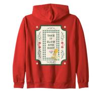 Disney Winnie the Pooh Take it Slow and Rest Cross Stitch Felpa con Cappuccio
