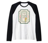 Disney Winnie the Pooh Take it Slow and Rest Cross Stitch Maglia con Maniche Raglan