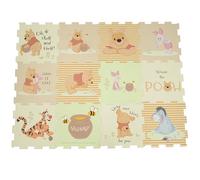 Disney Winnie The Pooh - Tappetini da gioco in schiuma, morbidi tappetini per bambini, per penna da gioco, addome, spessore 10 mm, ad incastro, 12 pezzi, per bambini