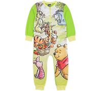 Disney Winnie The Pooh Tutina Verde per Ragazze | Abbigliamento da casa in Pile Tutto in Uno | Piglett Tigger Eeyore Coniglio | Pigiama per Bambini Pigiama Pigiama da Notte | Merce Regalo Accogliente
