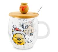 Disney Winnie The Pooh Vacanza 17-Ounce Vetro Caffè Tazza con Coperchio E Spoon