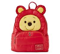 Zaino per bambini Loungefly Disney Winnie the Pooh Rainy Day Puffer Jacket Rouge 22,5x26,25x11,25 cm