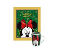 Disney Winter Magic Minnie Mouse set plaid e tisaniera 430 ml