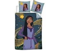 Disney Wish Asha Reversibile Lenzuola 2tlg 135 X 200 CM 100% Cotone