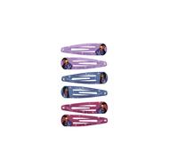 Disney WISH Clic Clac Stampati - Set di 6 fermagli per capelli