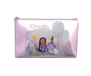 Disney WISH - Necessaire da toilette piatto per bambini - Portacosmetici e piccoli accessori - Pratico formato da viaggio in cabina - Indispensabile in valigia, zaino - Prodotto ufficiale Disney