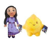 Disney Wish, peluche ricamato di qualità super morbido, 25-35 cm, Asha & Star
