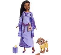 Disney wish set avventure, con bambola asha di rosas, cucciolo valentino, star e accessori