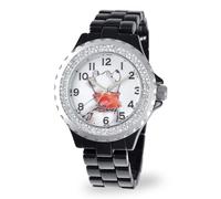Disney Women's W000995 Winnie Black Enamel Watch