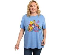 Disney Womens Winnie The Pooh Plus Size T-Shirt Eeyore Piglet Tigger (Light Blue, 5X)