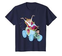 Disney Wreck-It Ralph 2 Cinderella And Vanellope Driving Maglietta, Bambini, Navy, 4 anni