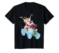 Disney Wreck-It Ralph 2 Cinderella And Vanellope Driving Maglietta, Bambini, Nero, 3 anni