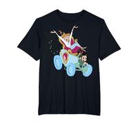 Disney Wreck-It Ralph 2 Cinderella And Vanellope Driving Maglietta, Uomo taglie grandi, Nero, 4X Tall