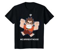 Disney Wreck It Ralph 2 #Current Mood Maglietta, Bambini, Nero, 4 anni