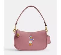 DISNEY X COACH Swinger Bag Daisy Duck Dusty Pink Borsa a tracolla 2WAY...