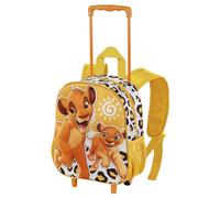 Disney Zaino 3D con Ruote Piccolo 26 x 34 cm, Capacità 12.5 L, Giallo Africa