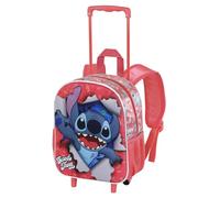 Disney Zaino 3D con Ruote Piccolo 26 x 34 cm, Capacità 12.5 L, Rosa Thing