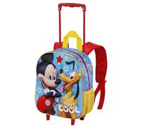 Disney Zaino 3d Con Ruote Piccolo Unisex - Bambini e ragazzi, Blu Pal, 36 x 34 cm, Capacità 12.5 L
