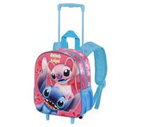 Disney Zaino 3d Con Ruote Piccolo Unisex - Bambini e ragazzi, Rosa Match, 67 x 34 cm, Capacità 12.5 L