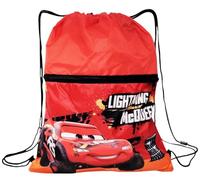 Disney Zaino a Sacca Scuola e Tempo Libero Cars Saetta McQueen 2 Scomparti con Cerniera Esterna e Chiusura a Coulisse 44x34cm