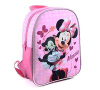 Disney Zaino con paillettes Minnie Mouse con motivo gatto scuola materna e tempo libero, rosa, taglia unica, bagaglio per bambini, Rosa, Taille unique, Bagaglio per bambini