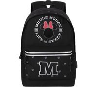 DISNEY Zaino 'Minnie Mouse' rosa / nero / argento / bianco Bambini DISNEY One Size