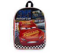 Disney Zaino per bambini da 38,1 cm | Fantastica borsa per libri per ragazzi | Cinghie imbottite e ampio scomparto con cerniera per il rientro a scuola, Cars Blu, 15 Inch