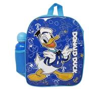 Disney Zaino Scuola Donald Duck Paperino Colore Blu con Borraccia 400ml