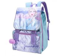 Disney Zaino Scuola Frozen Azzurro,Zaino per Bambine 40x28x14 cm. Espandibile