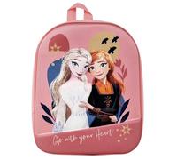 Disney Zaino Scuola Frozen Elsa Anna per Asilo con Immagine in Rilievo Effetto 3D Colore Rosa