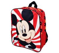 Disney Zaino Scuola Mickey Mouse Topolino Spirale per Asilo Colore Bianco Rosso