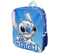 Disney Zaino Scuola Stitch per Asilo Colore Blu con Tasca Laterale