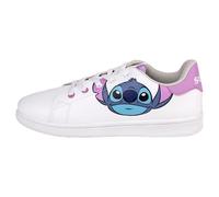 Disney Zapatillas De Stitch, Scarpe da Ginnastica Unisex-Adulto 33 EU Bianco
