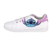 Disney Zapatillas de Stitch, Scarpe da Ginnastica Unisex-Adulto, Bianco, 35 EU