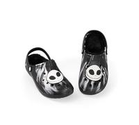 Disney Zoccoli Bianchi e Neri di Jack Skellington di Nightmare Before Christmas | Calzature Foderate in Pelliccia per Halloween | Abbigliamento Casual Unisex per Adulti