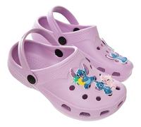 Disney Zoccoli da Bambina, Ciabatte Bambina Stitch, Sabot in Gomma con Ciondoli (Viola Stitch, 29)